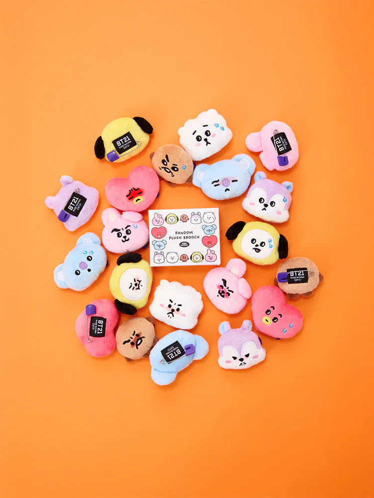 BTS x BT21 - Today's Face Random Face Plush Brooch (1P) – Kpop Omo