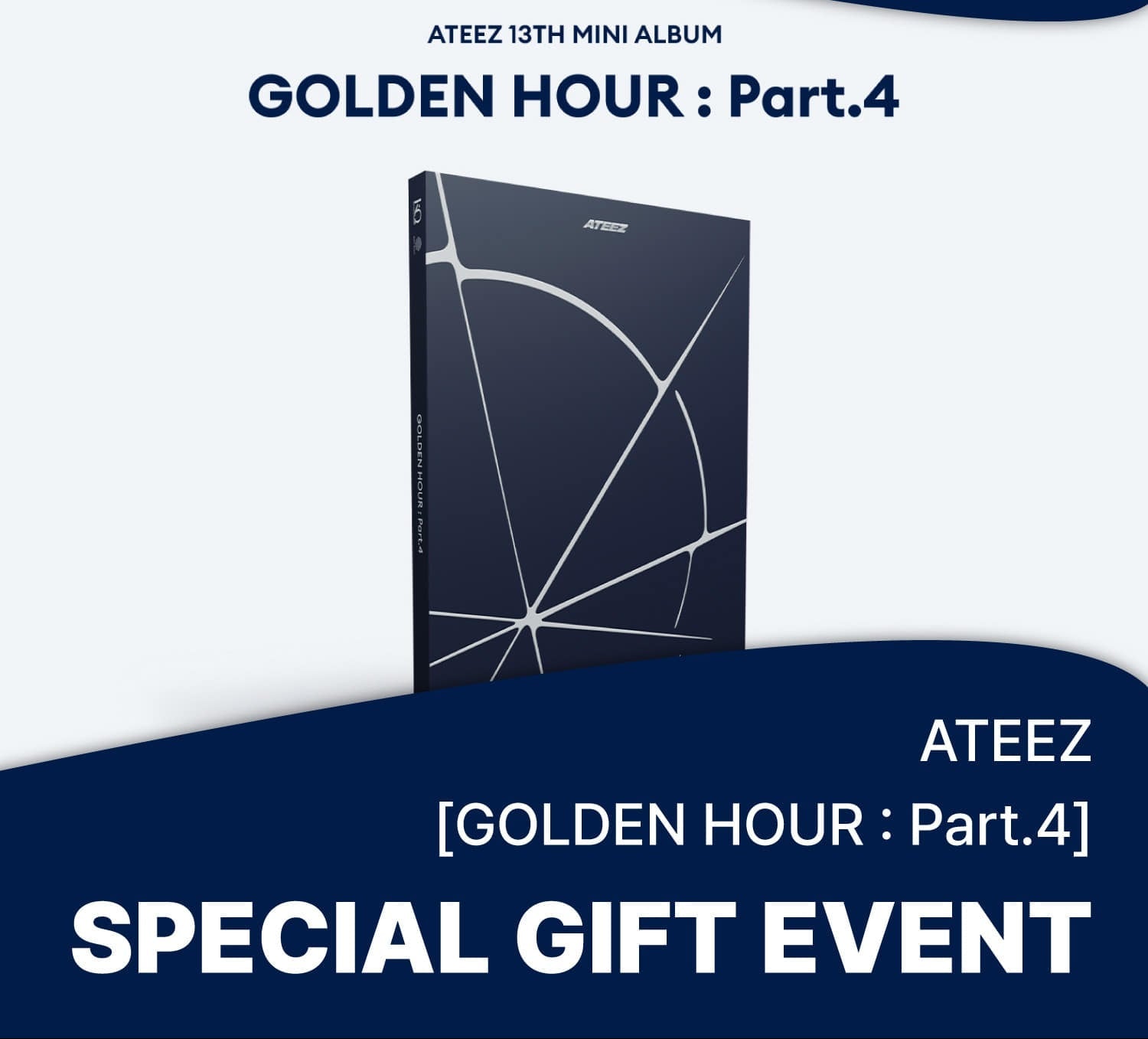 Ateez - golden hour : part.4 mini 13th album soundwave gift