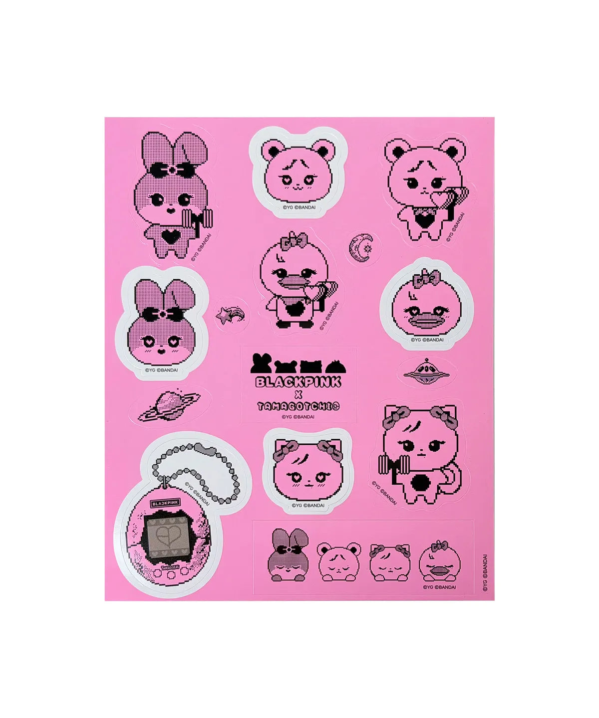 Blackpink - Blackpink X Tamagotchi Official Md Pink Galaxy Sticker