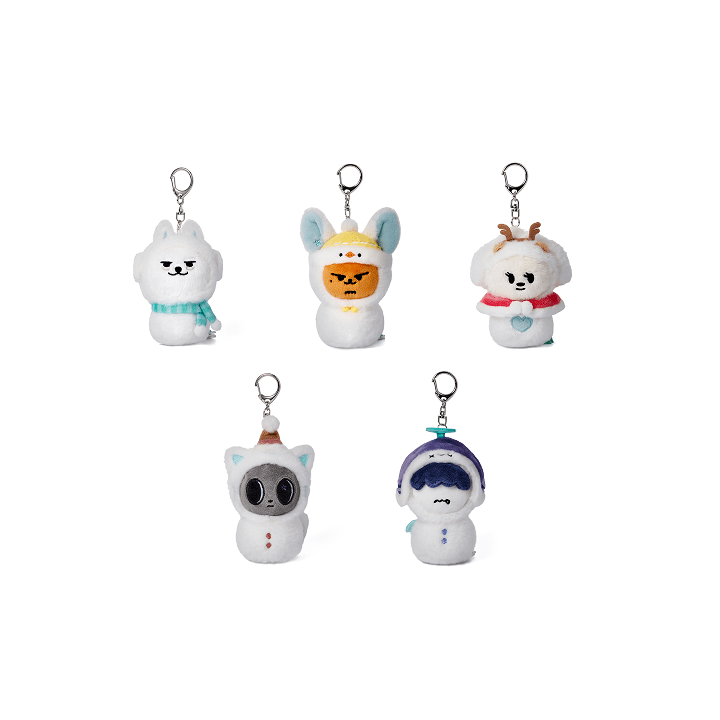 TXT - ppulbatu snow magic official md plush keyring (holiday ver