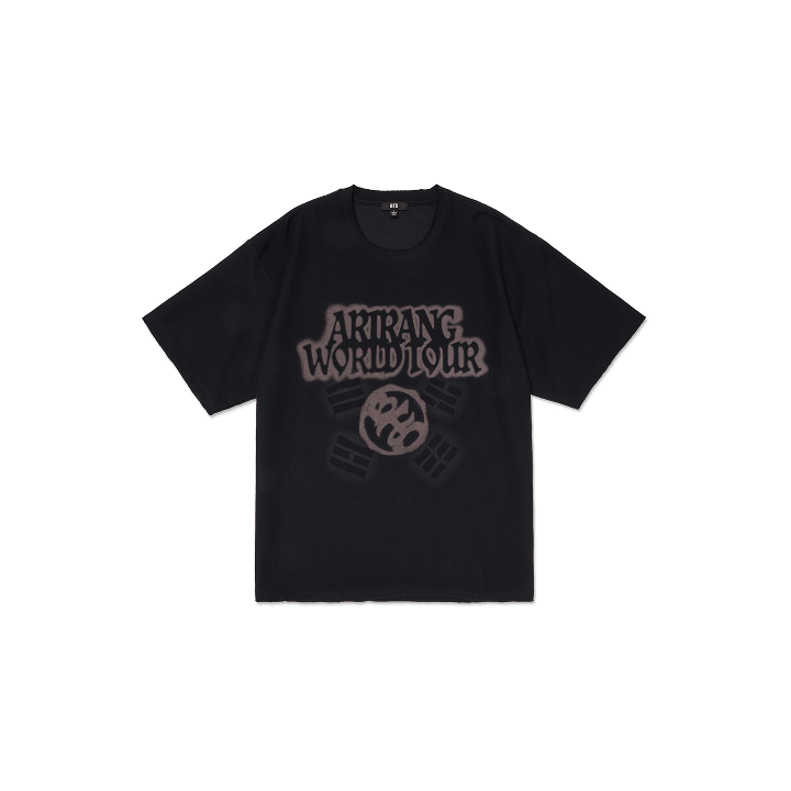 BTS - arirang world tour official md s/s tour t-shirt (black