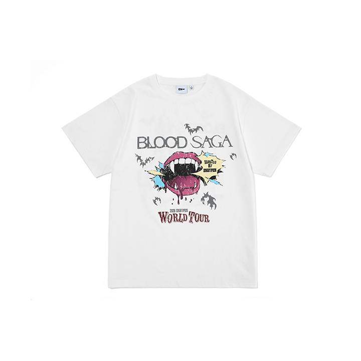 Enhypen - blood saga world tour official md s/s t-shirt (white
