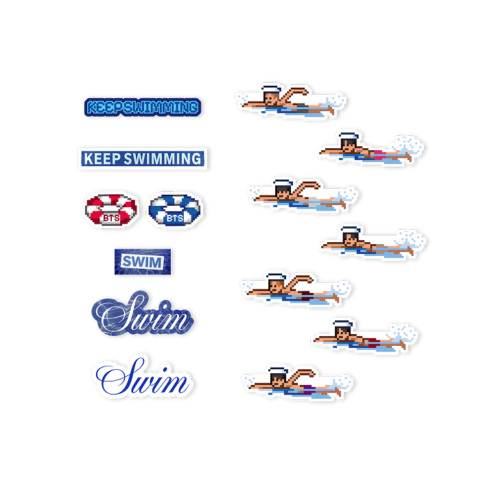 BTS - Swim Official Md Sticker Set – Kpop Omo