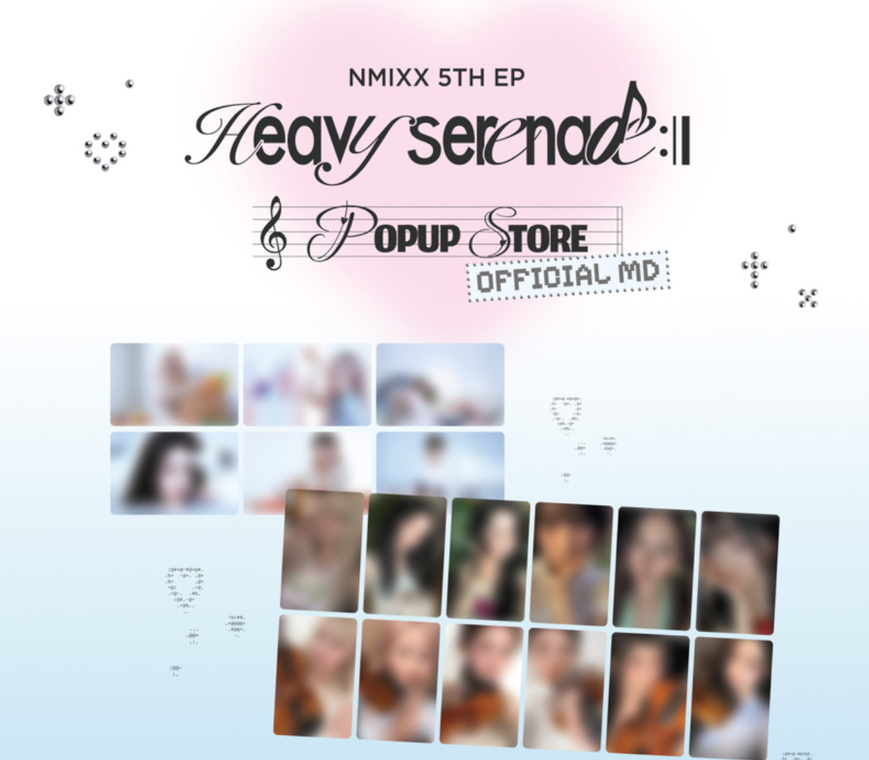 Nmixx - heavy serenade pop up store official MD Lenticular Trading
