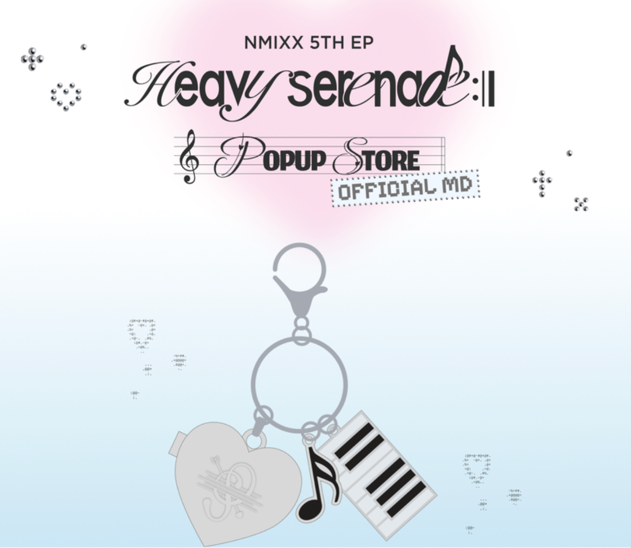 Nmixx - heavy serenade pop up store official MD Heart Pendant Nmixx - heavy serenade pop up store official MD Heart Pendant