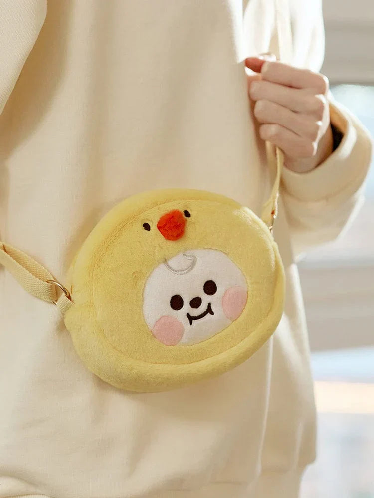 BT21 Baby Fluffy Face Doll Cross Bag