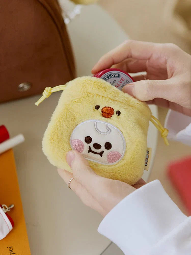 BT21 Baby Fluffy String Mini Bag Charm Pouch