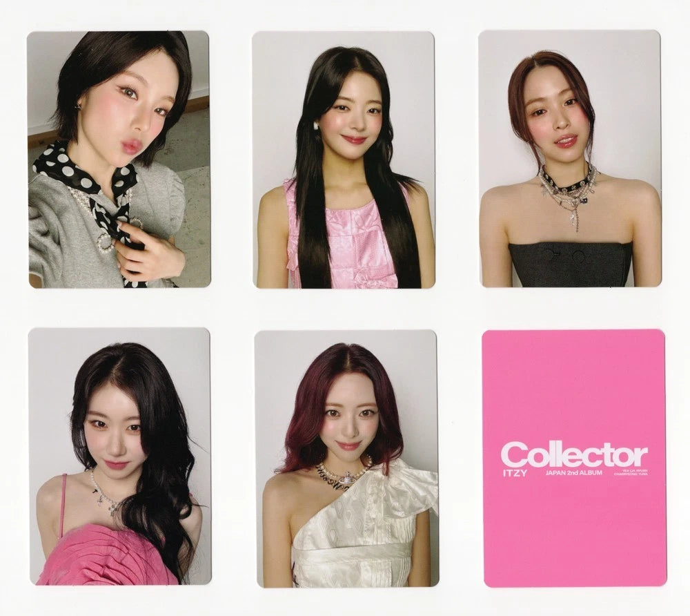 ITZY Japan 2nd Album COLLECTOR POB Photocard OT5 Set – Kpop Omo