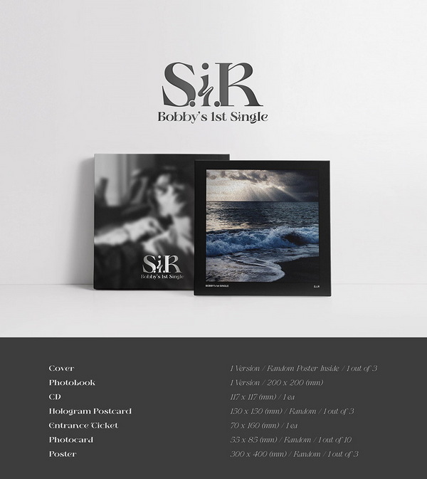 IKON BOBBY 1st Solo Album - S.I.R