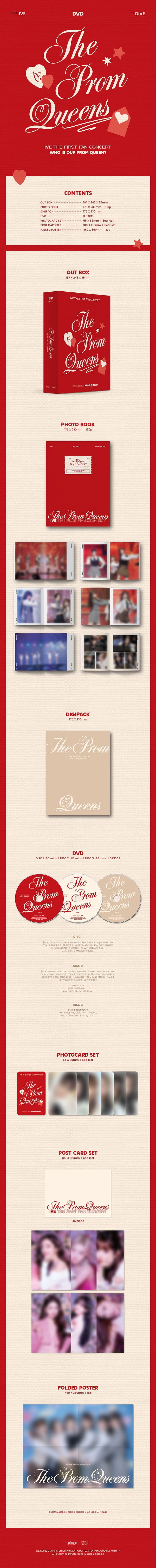 IVE THE FIRST FAN CONCERT DVD - THE PROM QUEENS