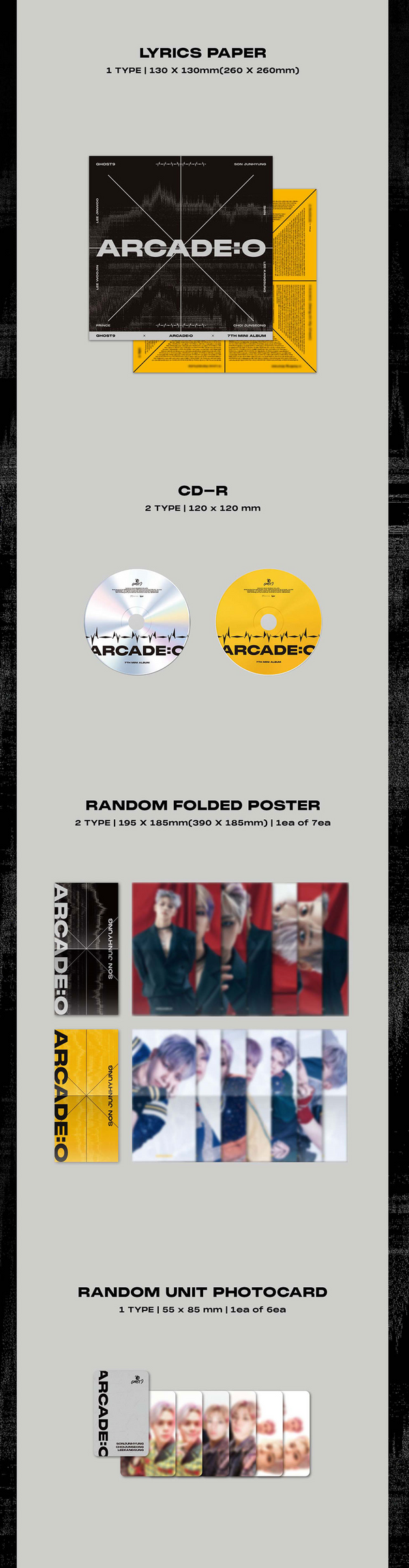 GHOST9 7TH MINI ALBUM - ARCADE:O – Kpop Omo