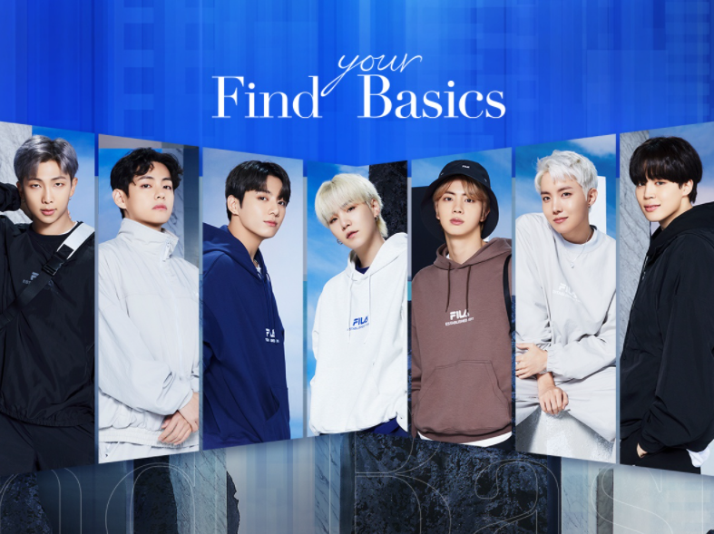 BTS x Fila Find Your Basics Fall 2021