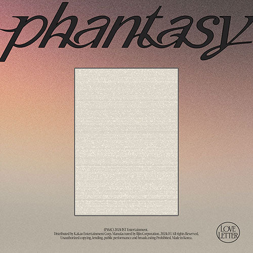 THE BOYZ 2ND FULL ALBUM - PHANTASY PT.3 LOVE LETTER - Kpop Omo