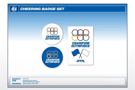 P1harmony - P1uspace H : Champ1on’s olymp1ece 2024 Fan Meeting Official MD Cheering Badge Set