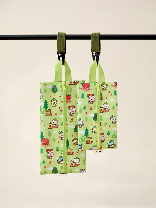BTS x BT21 - Minini Scout Multi Pouch Set (Green)