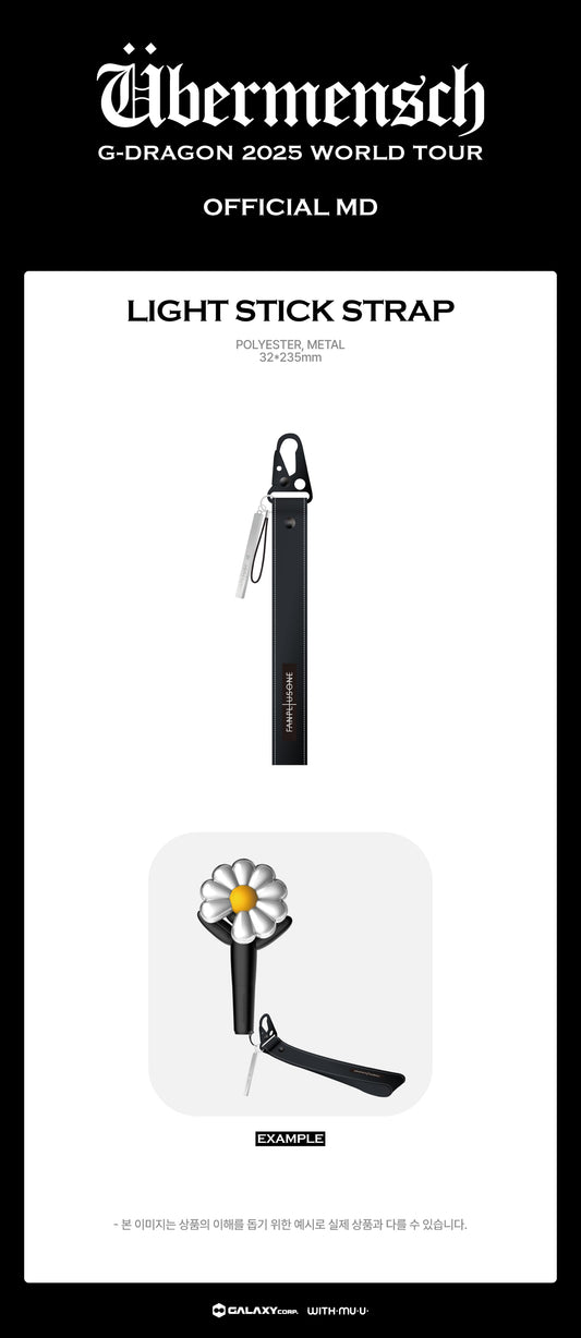 G-Dragon - 2025 World Tour in Korea Official MD Cheer Stick Strap