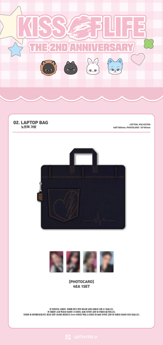 KISS OF LIFE - Kiss of Life the 2nd Anniversary Official MD Laptop Bag