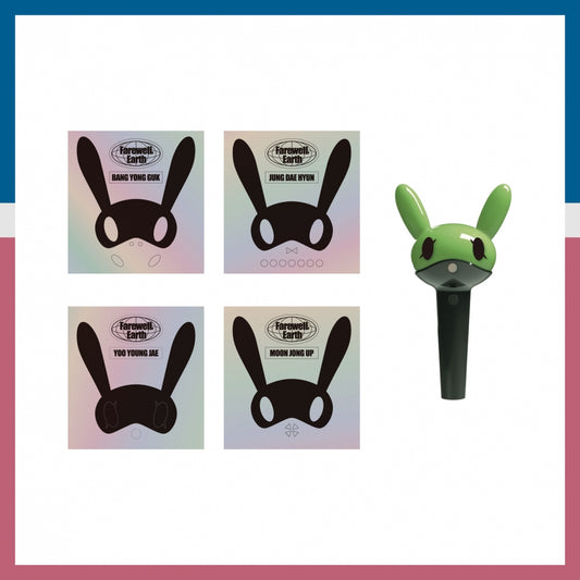 Bang&Jung&Yoo&Moon - Encore Concert Farewell, Earth Official MD Cheering Stick Removable Sticker