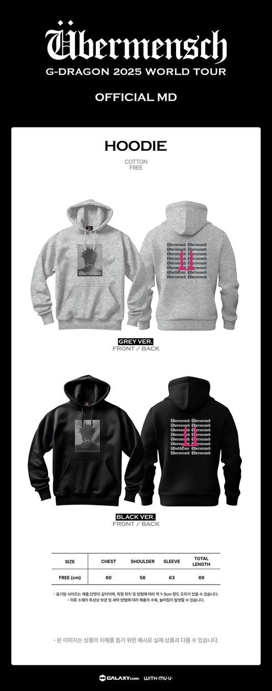 G-Dragon - 2025 World Tour in Korea Official MD Hoodie
