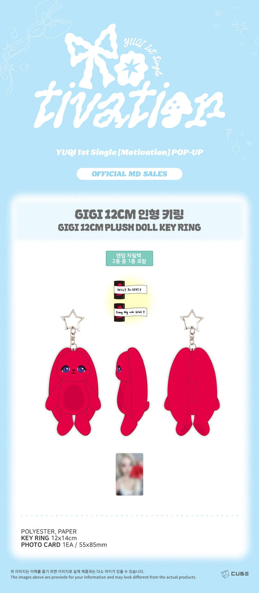 I-DLE YUQI - Motivation Official MD Gigi 12CM Plush Doll Key Ring