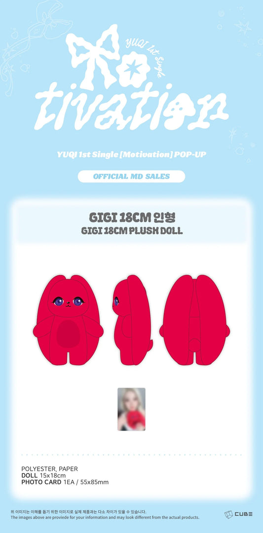 I-DLE YUQI - Motivation Official MD Gigi 18CM Plush Doll