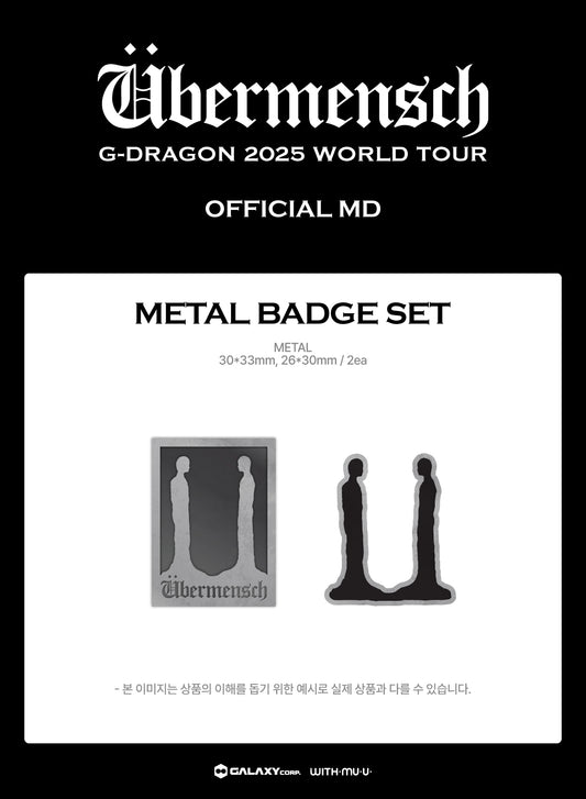 G-Dragon - 2025 World Tour in Korea Official MD Metal Badge Set