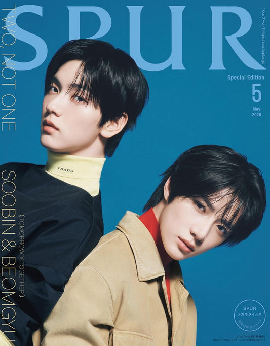 TXT soobin, beomgyu - spur japan magazine 2026 may special issue cover