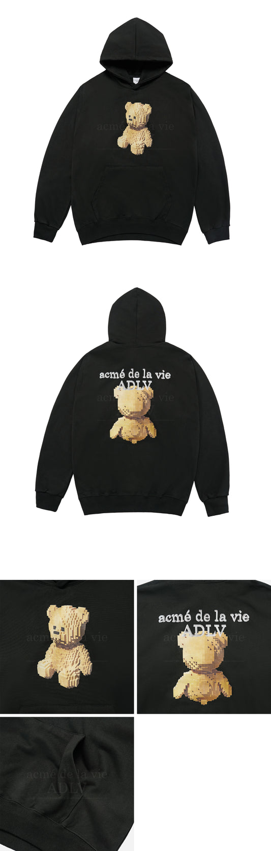 SEVENTEEN HOSHI x acme de la vie ADLV Collection - Block Bear Hoodie