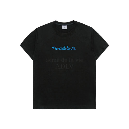 Seventeen Hoshi x Acme De La Vie Adlv Collection - Chain Embossing Script Printing Short Sleeve T-Shirt