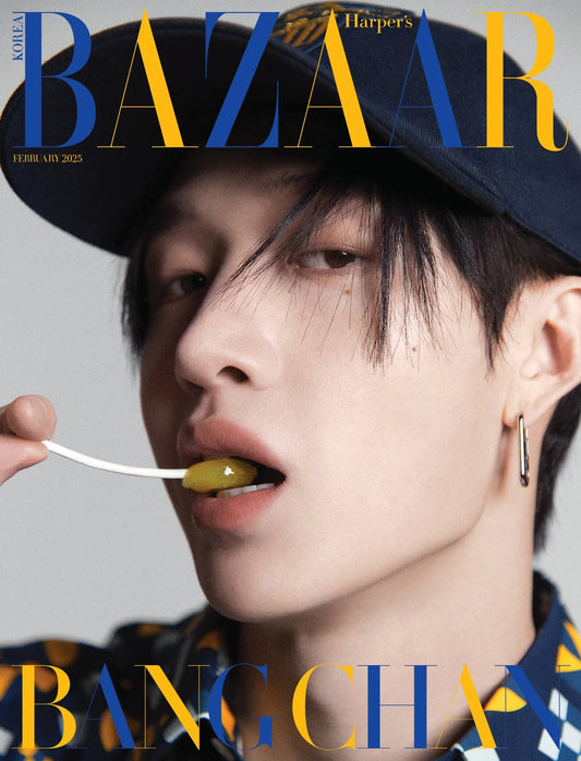 Stray Kids Bang Chan on Harper Bazaar Magazine (Feb 2025 Issue)