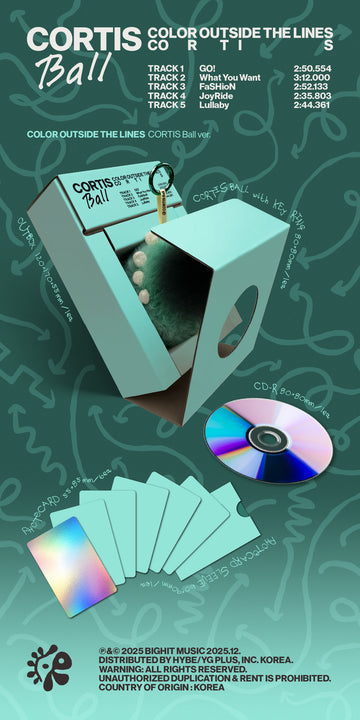 CORTIS - EP 1st Album - COLOR OUTSIDE THE LINES (CORTIS Ball ver.)