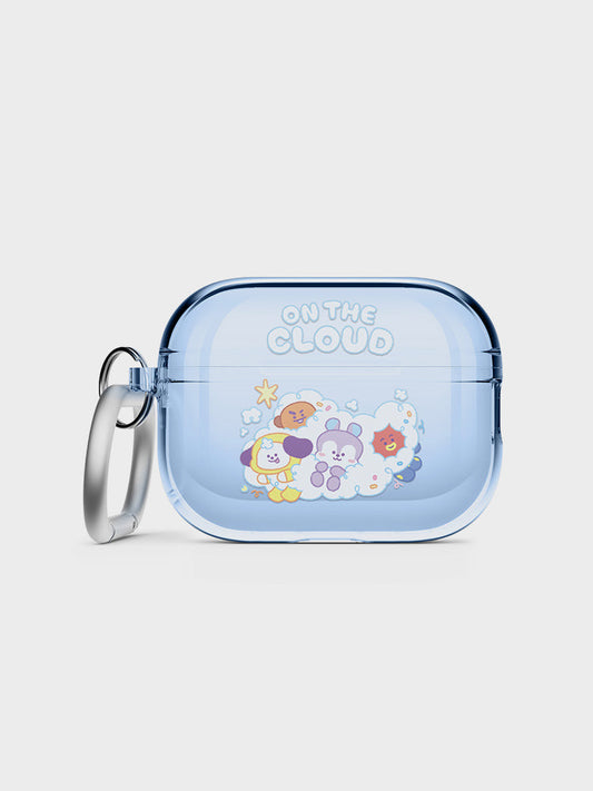 BTS x BT21 - ON THE CLOUD COLLECTION ELAGO AIR POD PRO2 CLEAR CASE