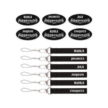 BABYMONSTER CHOOM World Tour MD Wappen Badge + Name Strap Set