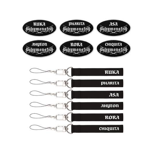 BABYMONSTER CHOOM World Tour MD Wappen Badge + Name Strap Set
