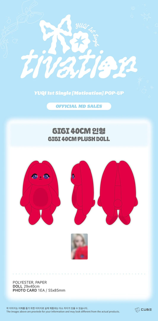 I-DLE YUQI - Motivation Official MD Gigi 40CM Plush Doll