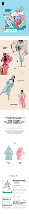 BTS - Music Theme Robe & Towel Official MD Bathrobe