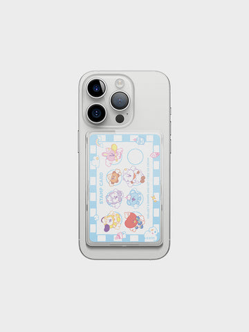 BTS x BT21 - ON THE CLOUD COLLECTION ELAGO MAC SAFE CLEAR CARD POCKET