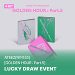 Ateez - Golden Hour : Part.5 14th Mini Album Soundwave 2nd Lucky Draw Event Standard 4set(12ea)