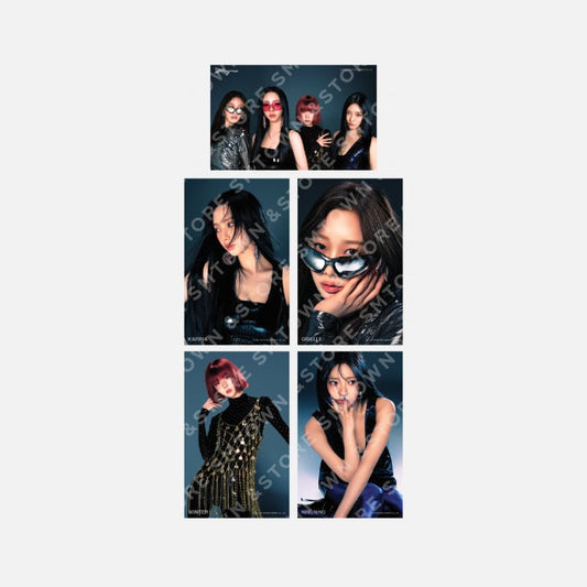 Aespa - Whiplash Pop up Official MD 4x6 Photo Set