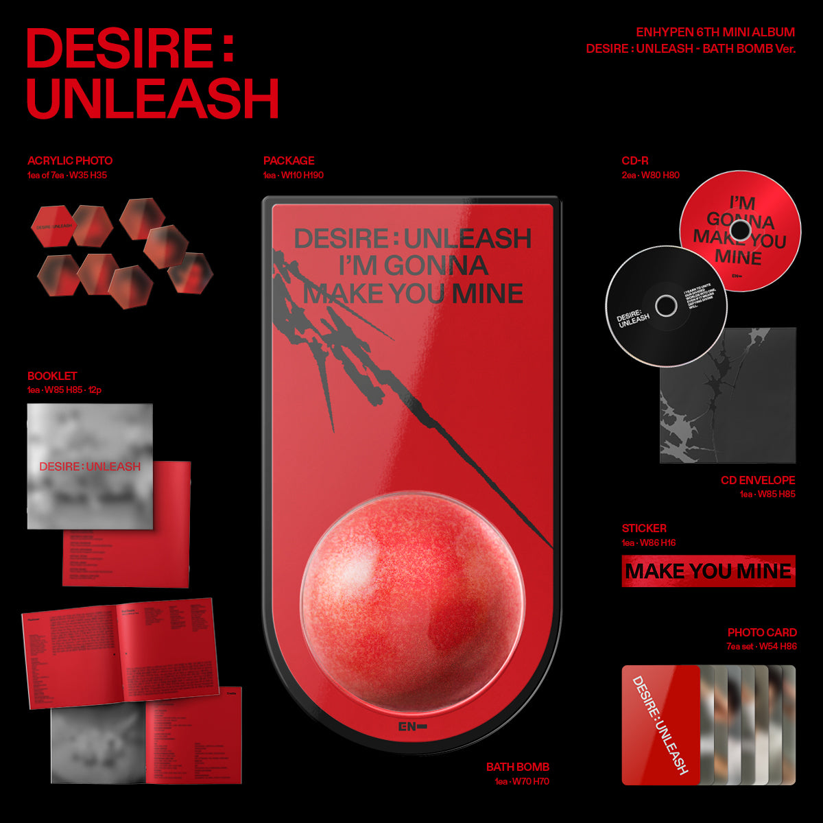 ENHYPEN 6th Mini Album - Desire : Unleash – Kpop Omo