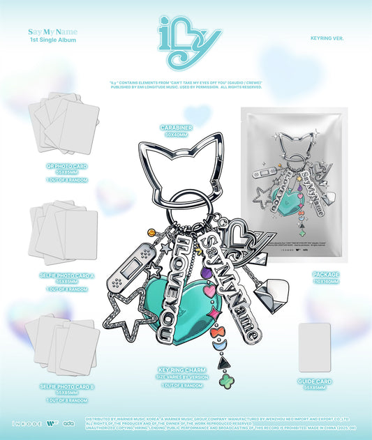 SAY MY NAME 1st Single Album - ILY