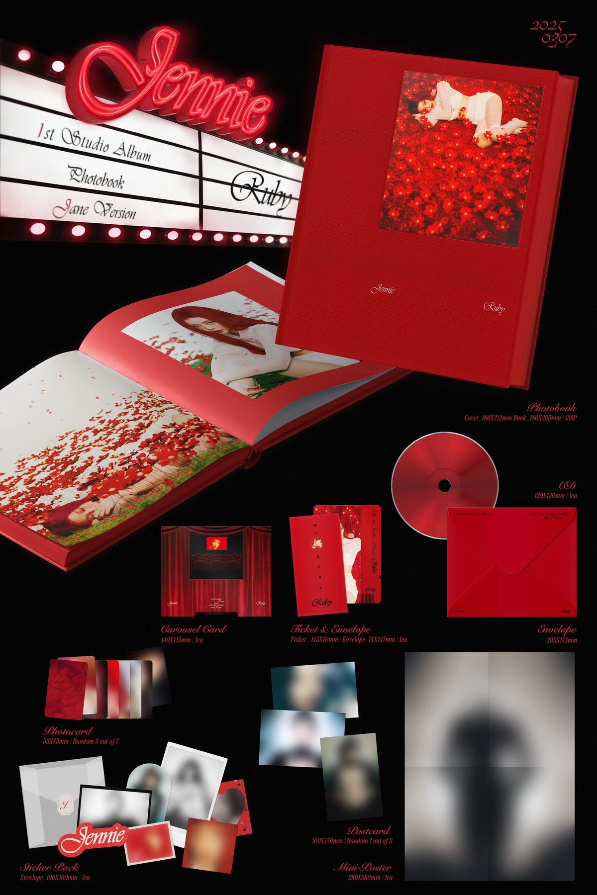 Jennie Draw Ruby JENNIE The 1st Studio Album - Ruby (Everline Lucky Draw Event Photoboo ...