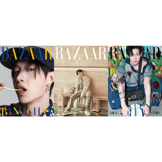 Stray Kids Bang Chan on Harper Bazaar Magazine (Feb 2025 Issue)