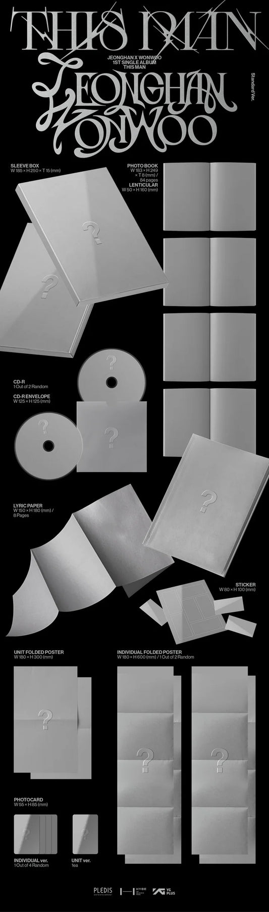 Jeonghan X Wonwoo 1st Single Album - This Man (Photobook Version)