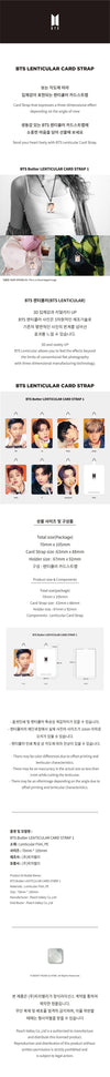 BTS - LENTICULAR CARD STRAP BUTTER VER.1