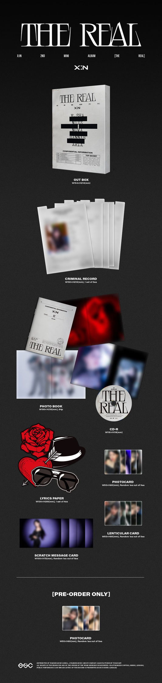 X:IN 2ND MINI ALBUM - THE REAL