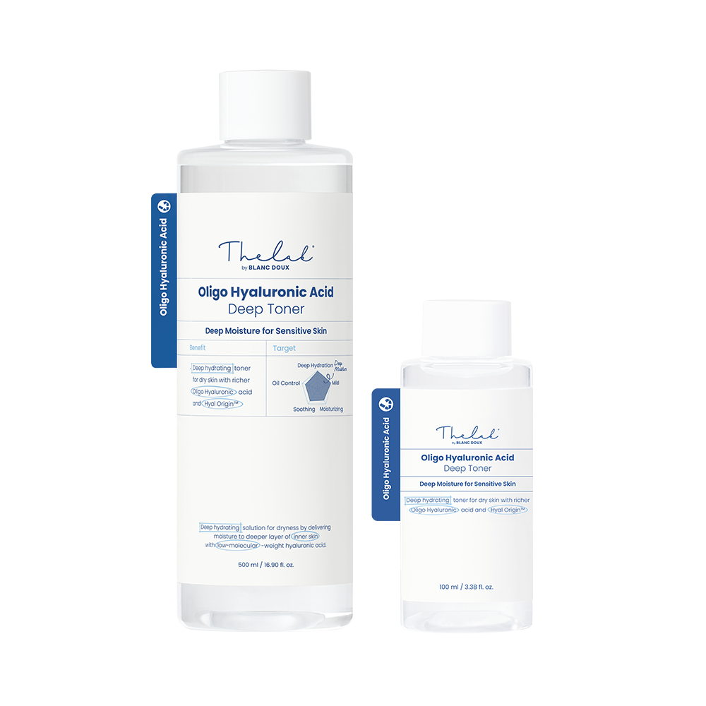 The Lab by blanc doux Oligo Hyaluronic Acid Deep Toner 500ml Large Size Set
