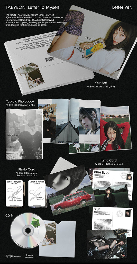 Taeyeon 6th Mini Album - Letter To Myself