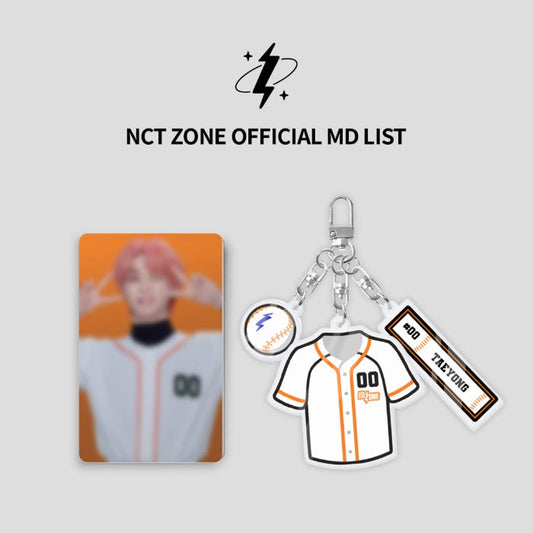 NCT - Nct Zone Official MD Acrylic Keyring + Photo Card Set Baseball Player Ver