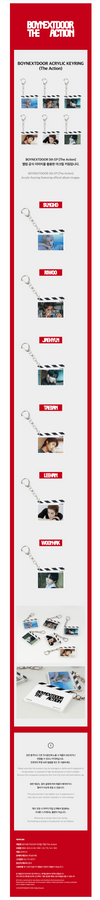 Boynextdoor - the action official md acrylic keyring